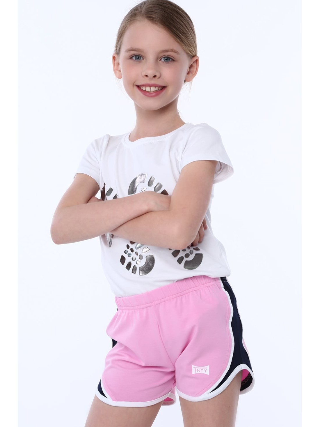 Light pink girls\' shorts NDZ8644 - Online store - Boutique